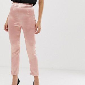 Topshop NWT The Girlcode Satin Pink Pants